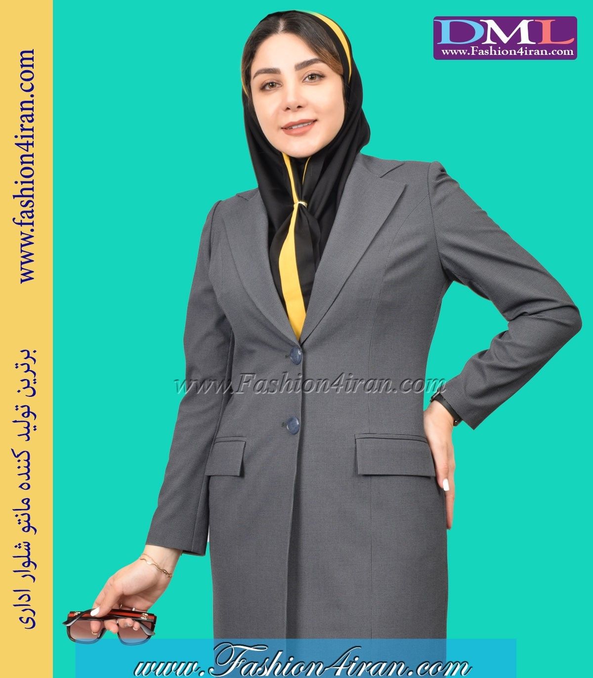 کت شلوار زنانه پیردوپل طوسی