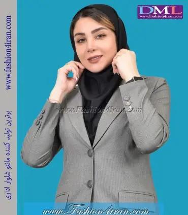 کت شلوار زنانه پیردوپل طوسی