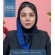 مقنعه نیم دراپه حریر آبی کد 39