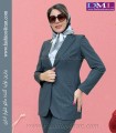 کت شلوار دیپلمات طوسی کد 105