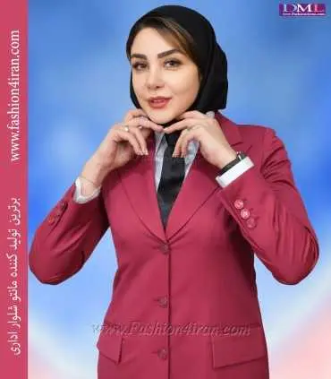 مانتو شلوار فاستونی ترک سرخ آبی کد 112