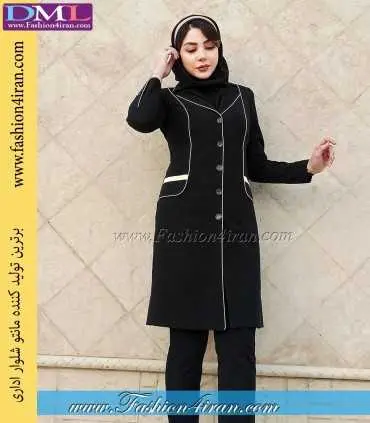 مانتو شلوار فیونا مشکی طلایی کد 84