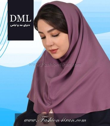 مقنعه کرپ حریر کالباسی کد 11