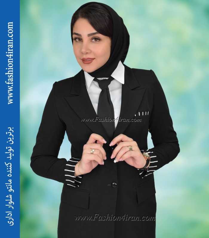 مانتو شلوار ترک مشکی کد 112