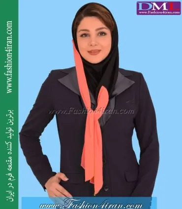 مقنعه دو شال گلبهی کد 18