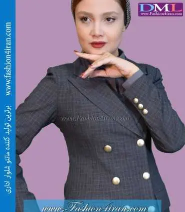 کت شلوار چهارخانه نوک مدادی