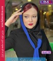 مقنعه فرم کد 18 حریر آبی