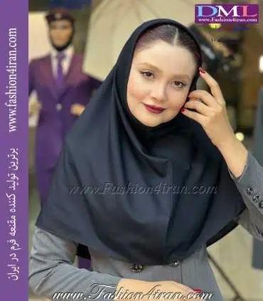 مقنعه سرمه‌ای