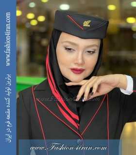 مقنعه فرم نیم دراپه حریر قرمز کد 39
