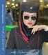 مقنعه نیم دراپه حریر قرمز کد 39