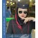 مقنعه نیم دراپه حریر قرمز کد 39