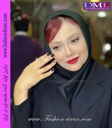 مقنعه اداری تل سبز لجنی کد 13