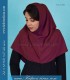 مقنعه کرپ زرشکی