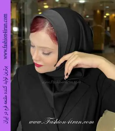 مقنعه اداری تل نوک مدادی کد 13
