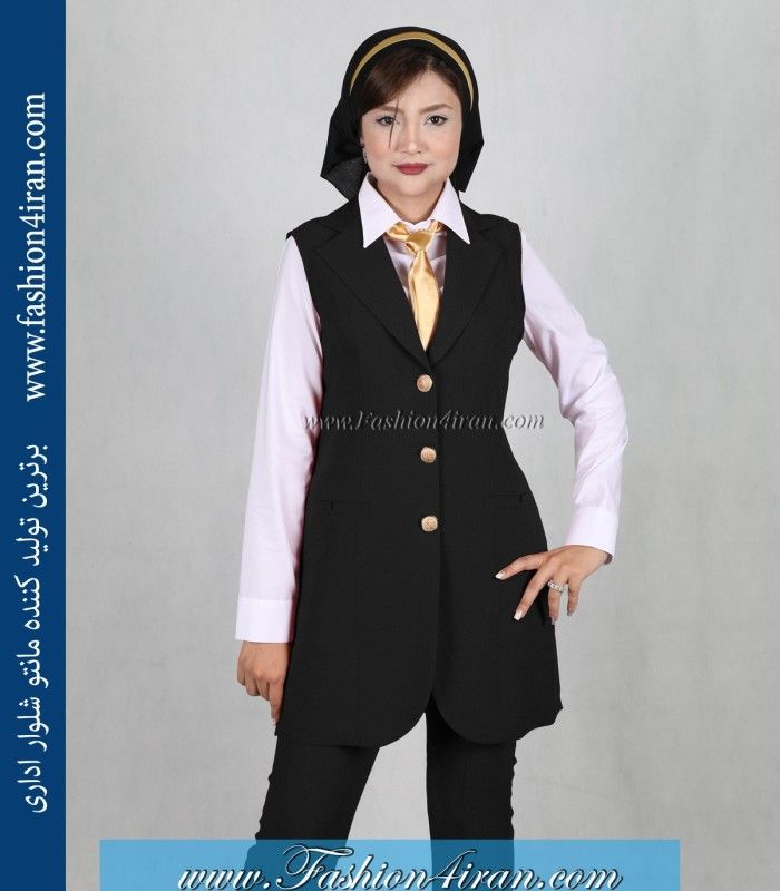 سارافون یقه انگلیسی کرپ مشکی کد 79