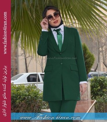 کت شلوار کرپ مازراتی سبز