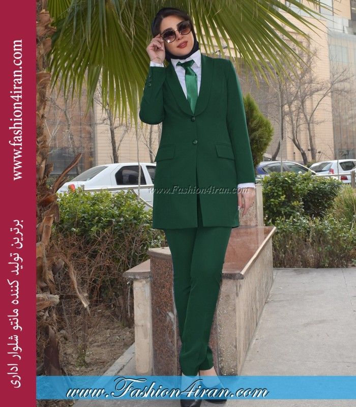 کت شلوار یه آرشال کرپ مازراتی سبز لجنی