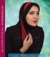 مقنعه مشکی حریر قرمز