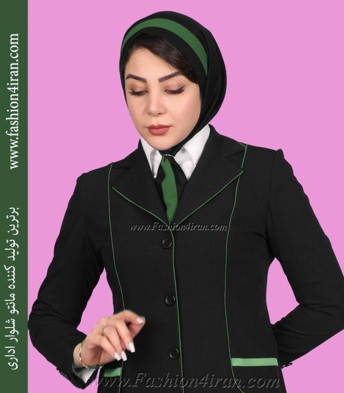 کت و شلوار زنانه فیونا با مغزی‌دوزی سبز لجنی کد 82