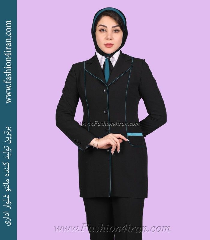 کت شلوار فیونا مشکی کله غازی کد 82