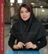 مقنعه اداری تل زرشکی کد 13