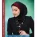 مقنعه با نقاب زرشکی کد 47