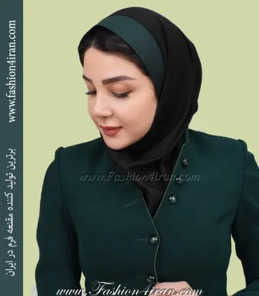 مقنعه اداری نقاب سبز لجنی