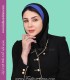 مقنعه با نقاب آبی کد 47