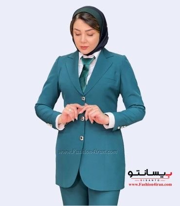 کت زنانه ادای با شلوار کرپ مازراتی کله غازی