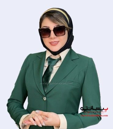 کت شلوار کرپ مازراتی سبز لجنی کد 105