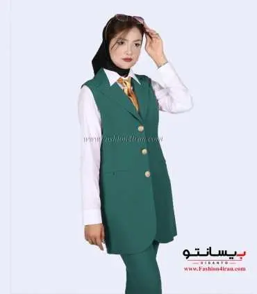 سارافون یقه انگلیسی کرپ کله غازی کد 79
