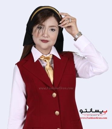 سارافون شلوار یقه انگلیسی کرپ زرشکی