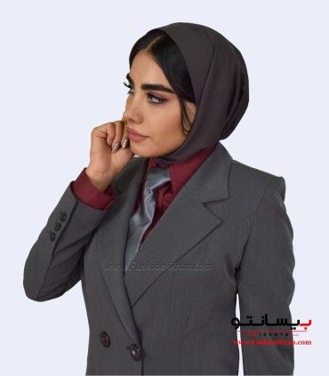 کت شلوار زنانه فیونا طوسی کد 53