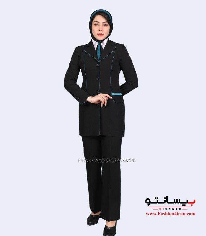 کت شلوار اداری زنانه فیونا با مغزی‌دوزی کله غازی