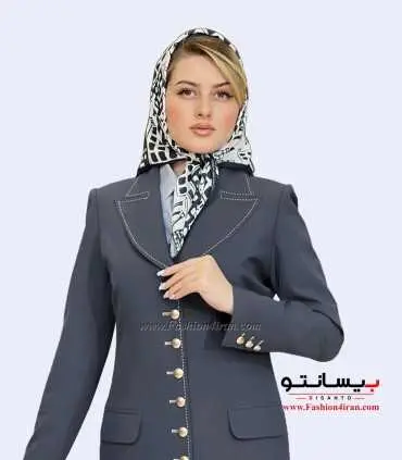 مانتو شلوار کرپ مازراتی نوک مدادی طلایی کد 119