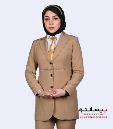 کت شلوار فیونا نسکافه‌ای کد 105