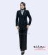 کت شلوار زنانه مشکی کد 108