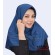 مقنعه آبی درباری کد 10