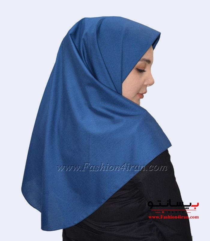 مقنعه آبی درباری کد 10