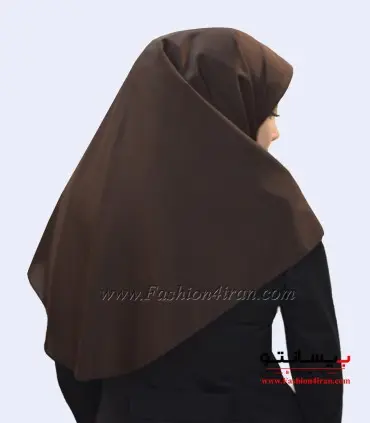 مقنعه قهوه ای سوخته کد 10