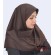 مقنعه قهوه‌ای سوخته کد 10