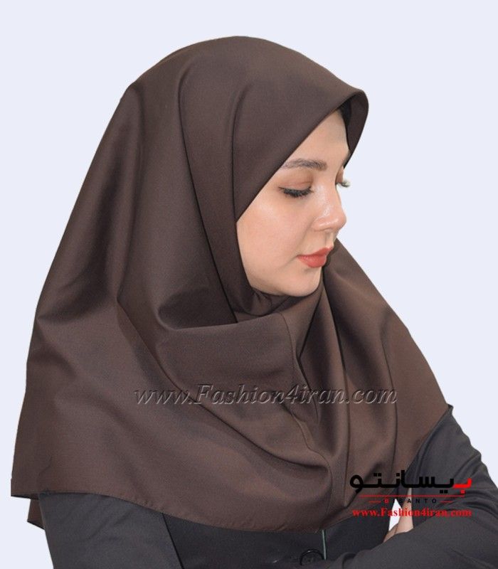 مقنعه قهوه ای سوخته کد 10