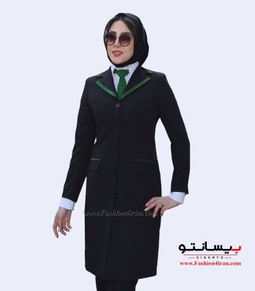 مانتو شلوار فیونا ساتن سبز کد 52