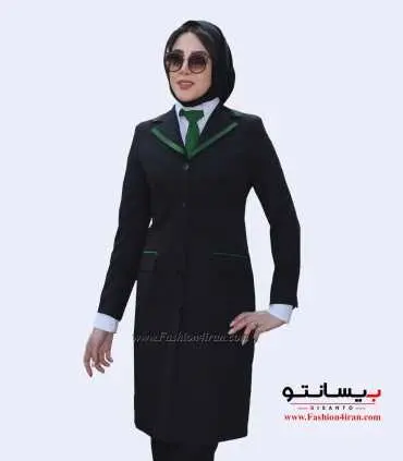 مانتو شلوار فیونا ساتن سبز کد 52