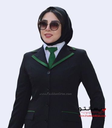 مانتو شلوار فیونا ساتن سبز لجنی کد 52