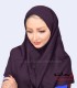 مقنعه بادمجانی