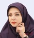 مقنعه بادمجانی کد 10
