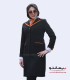 مانتو شلوار اداری فیونا ساتن نارنجی کد 52