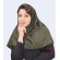 مقنعه سبز زیتونی کد 10