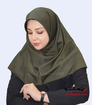 مقنعه سبز زیتونی کد 10